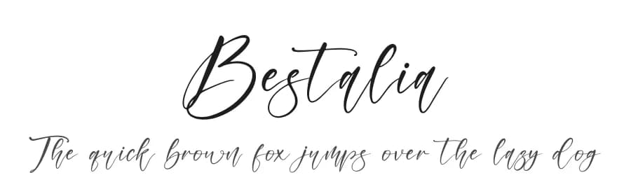 Bestalia by Letterena Studios — Script Handwritten Font