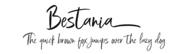 Bestania by Debut Studio — Script Handwritten Font — thumbnail 1