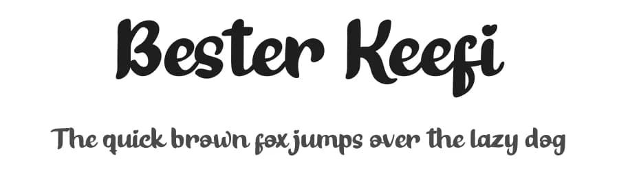Bester Keefi by twinletter — Script Handwritten Font