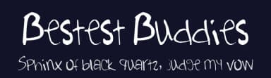 Bestest Buddies by Annie Cresta — Script Handwritten Font — thumbnail 2