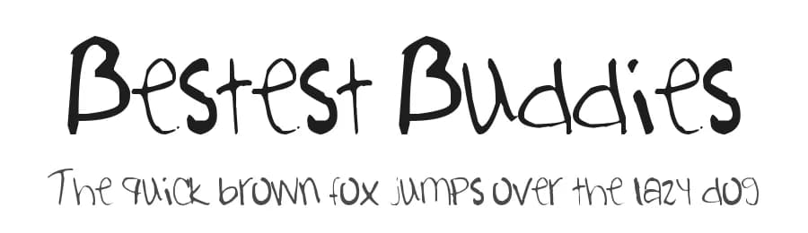Bestest Buddies by Annie Cresta — Script Handwritten Font