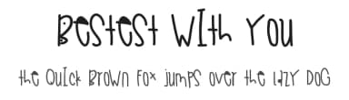 Bestest With You by Des Gomez — Script Handwritten Font — thumbnail 1