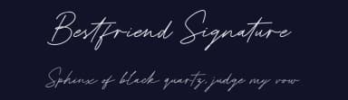 Bestfriend Signature by Typebae Foundry — Script Handwritten Font — thumbnail 2