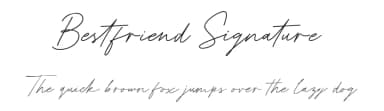 Bestfriend Signature by Typebae Foundry — Script Handwritten Font — thumbnail 1