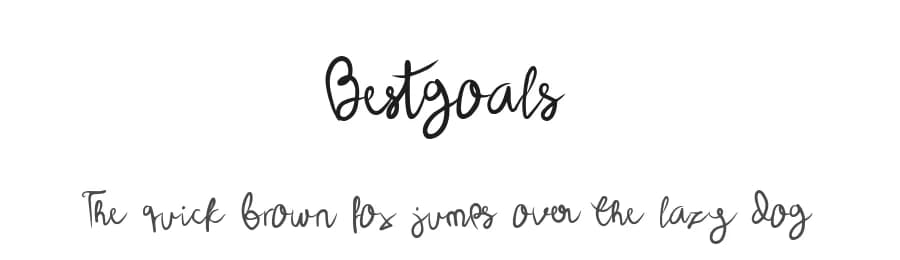 Bestgoals by Baihaki — Script Handwritten Font — preview 1