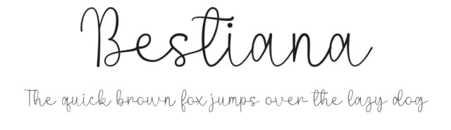 Bestiana by Cavalera Creative — Script Handwritten Font