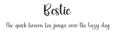 Bestie by Scratchones — Script Handwritten Font — thumbnail 1