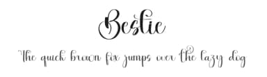 Bestie by FreshtypeINK — Script Handwritten Font — thumbnail 1