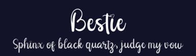Bestie by share font — Script Handwritten Font — thumbnail 2