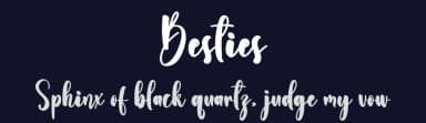 Besties by creatype designer — Script Handwritten Font — thumbnail 2