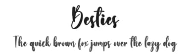 Besties by creatype designer — Script Handwritten Font — thumbnail 1