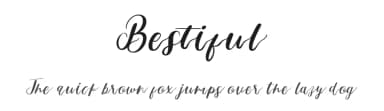 Bestiful by Glyphstyle — Script Handwritten Font — thumbnail 1