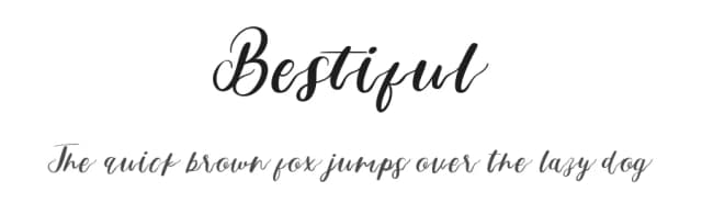 Bestiful by Glyphstyle — Script Handwritten Font