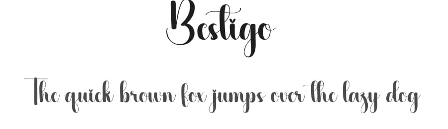 Bestigo by Scratchones — Script Handwritten Font