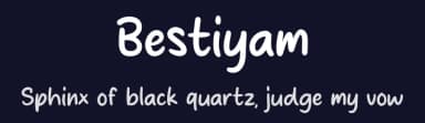 Bestiyam by MJType — Script Handwritten Font — thumbnail 2