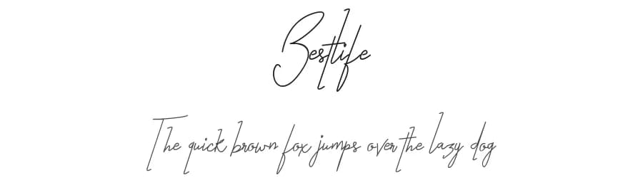 Bestlife by !bey Design — Script Handwritten Font
