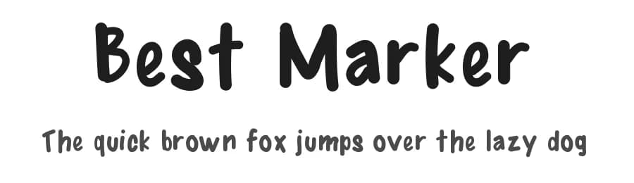 Best Marker by Jon Grafton — Script Handwritten Font