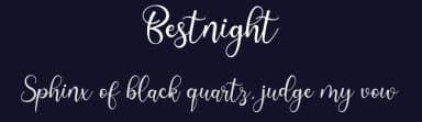 Bestnight by Airotype — Script Handwritten Font — thumbnail 2