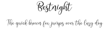 Bestnight by Airotype — Script Handwritten Font — thumbnail 1