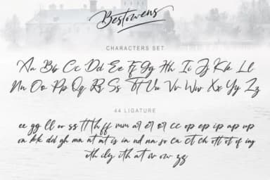 Bestowens Family Font by thomasaradea — Script Handwritten Font — thumbnail 6