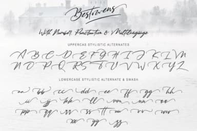 Bestowens Family Font by thomasaradea — Script Handwritten Font — thumbnail 7