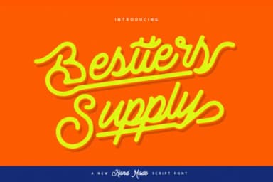 Bestters Supply Font by Burntilldead — Script Handwritten Font — thumbnail 1
