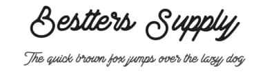 Bestters Supply by Burntilldead Typefoundry — Script Handwritten Font — thumbnail 1
