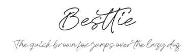 Besttie by Integritype Studio — Script Handwritten Font — thumbnail 1