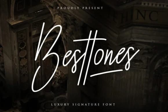 Besttones Font by indotitas — Script Handwritten Font