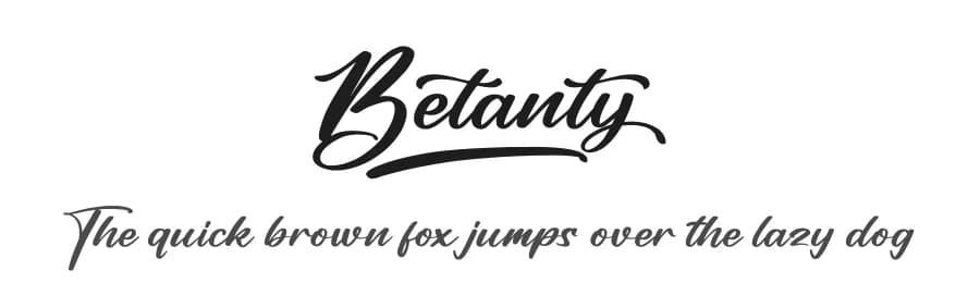 Betanty by Integritype Studio — Script Handwritten Font