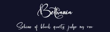 Bethania by Stefani Letter — Script Handwritten Font — thumbnail 2
