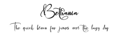 Bethania by Stefani Letter — Script Handwritten Font — thumbnail 1