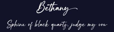 Bethany by Graphix Line Studio — Script Handwritten Font — thumbnail 2