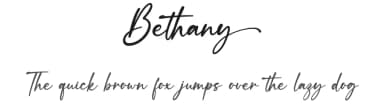 Bethany by Graphix Line Studio — Script Handwritten Font — thumbnail 1
