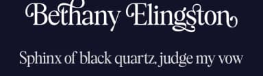 Bethany Elingston by Attract Studio — Serif Font — thumbnail 2