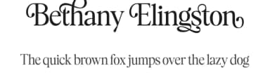 Bethany Elingston by Attract Studio — Serif Font — thumbnail 1