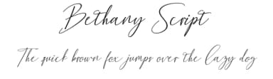 Bethany Script by mightype — Script Handwritten Font — thumbnail 1