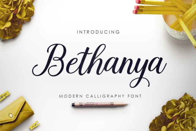 Bethanya Font by Megatype — Script Handwritten Font