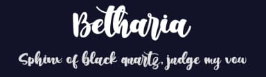 Betharia by Markonah Creative — Script Handwritten Font — thumbnail 2