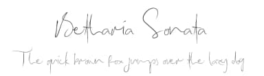 Betharia Sonata by Ahargun C Design — Script Handwritten Font — thumbnail 1