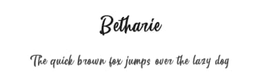Betharie by Masinong Studio — Script Handwritten Font — thumbnail 1