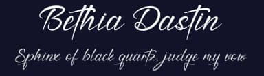 Bethia Dastin by Ronny Studio — Script Handwritten Font — thumbnail 2