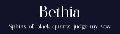Bethia by Slide Shoot Type — Serif Font — thumbnail 2