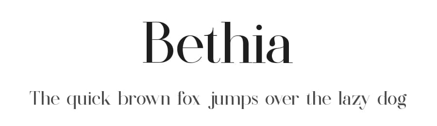 Bethia by Slide Shoot Type — Serif Font