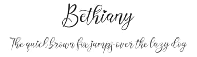 Bethiany by Nabila — Script Handwritten Font — thumbnail 1