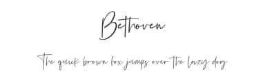 Bethoven by Fikryal studio — Script Handwritten Font — thumbnail 1