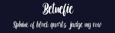 Betnefie by Vunira Design — Script Handwritten Font — thumbnail 2