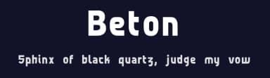 Beton by Adèle Houssin — Sans Serif Font — thumbnail 2