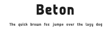 Beton by Adèle Houssin — Sans Serif Font — thumbnail 1