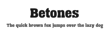 Betones by Kong Font — Serif Font — thumbnail 1